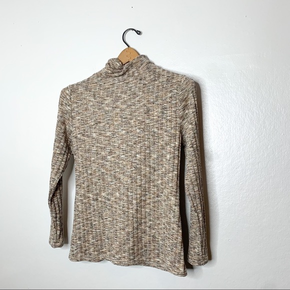 14th & Union Neutral Knit Turtleneck Sweater‎ Top Petite Small - Picture 7 of 7